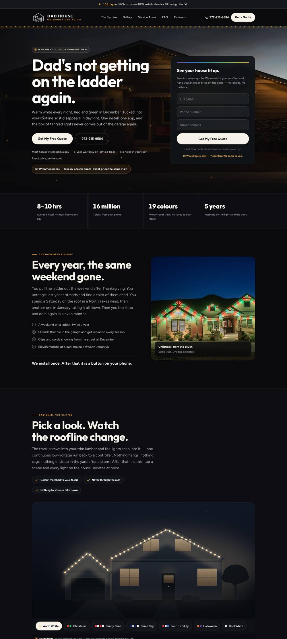 The Dad House website